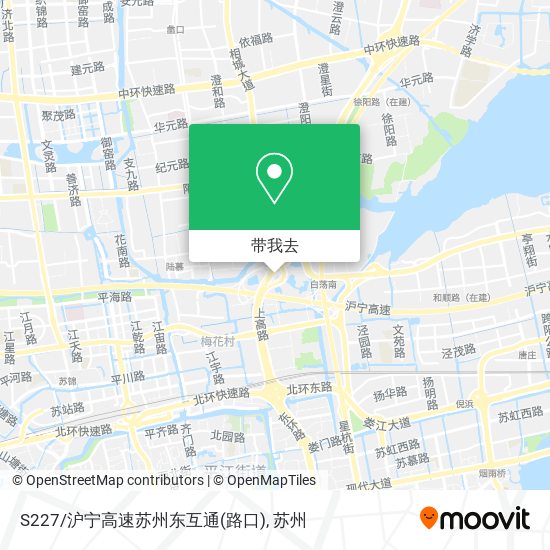 S227/沪宁高速苏州东互通(路口)地图