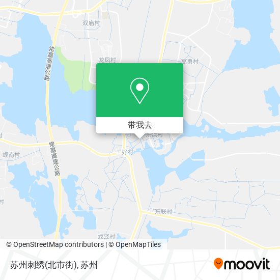 苏州刺绣(北市街)地图