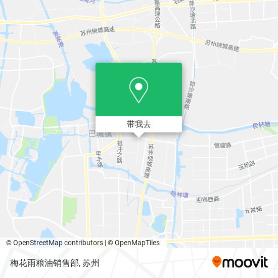 梅花雨粮油销售部地图