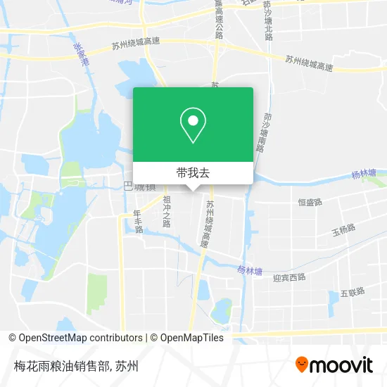 梅花雨粮油销售部地图