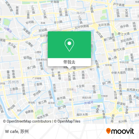 W cafe地图