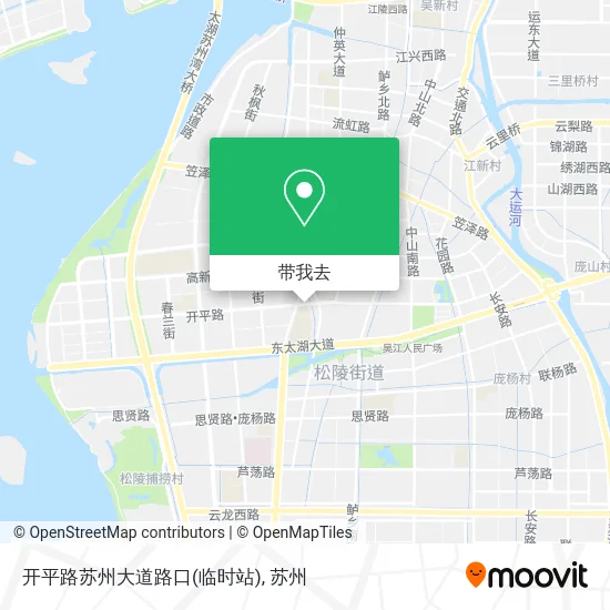 开平路苏州大道路口(临时站)地图