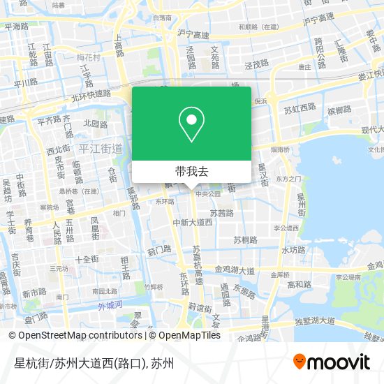 星杭街/苏州大道西(路口)地图