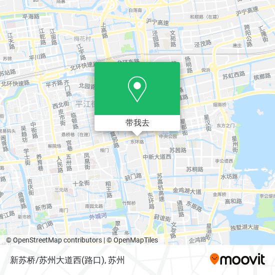 新苏桥/苏州大道西(路口)地图
