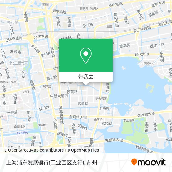 上海浦东发展银行(工业园区支行)地图