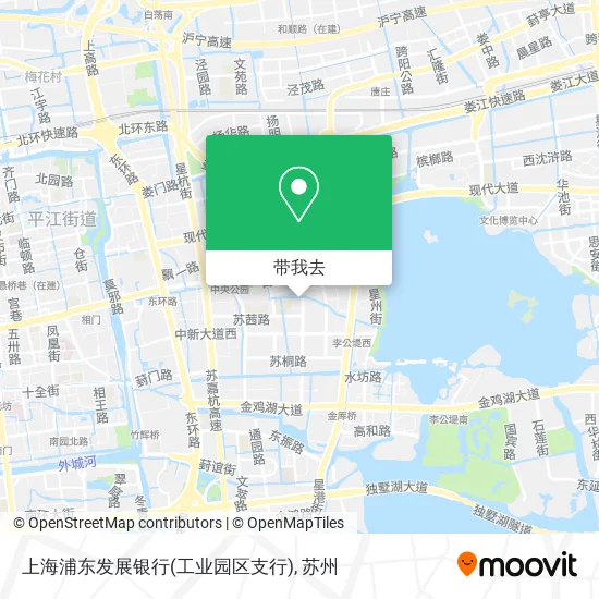 上海浦东发展银行(工业园区支行)地图