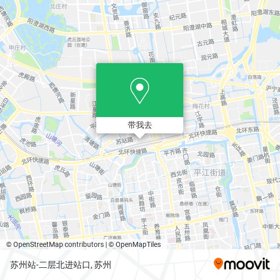 苏州站-二层北进站口地图