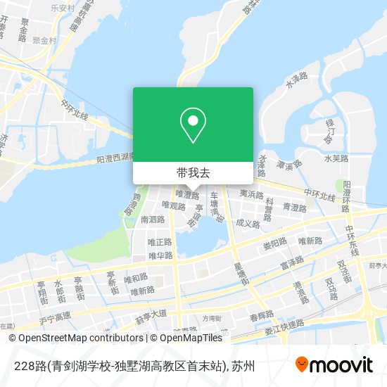 228路(青剑湖学校-独墅湖高教区首末站)地图