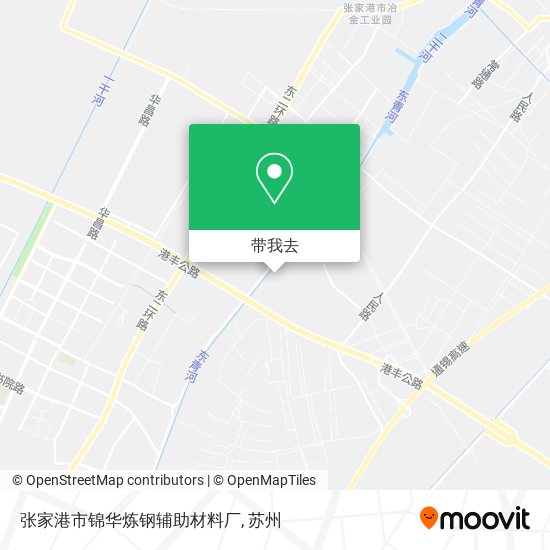 张家港市锦华炼钢辅助材料厂地图