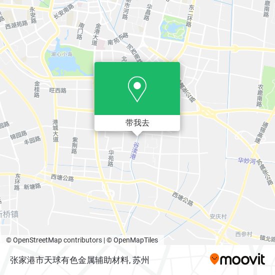 张家港市天球有色金属辅助材料地图