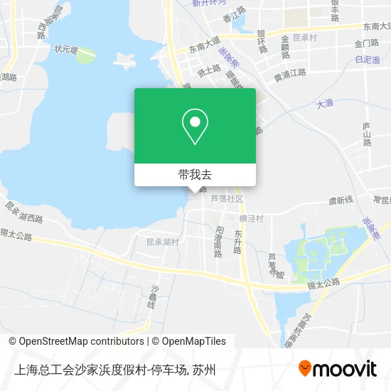 上海总工会沙家浜度假村-停车场地图
