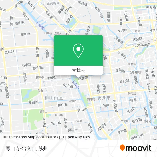 寒山寺-出入口地图