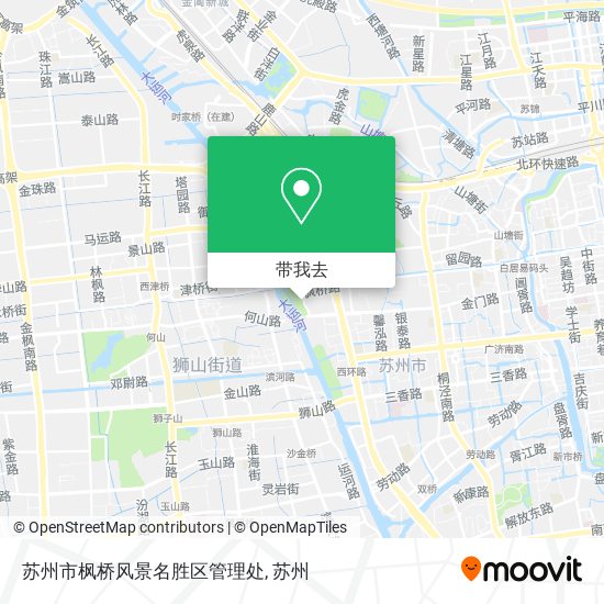 苏州市枫桥风景名胜区管理处地图