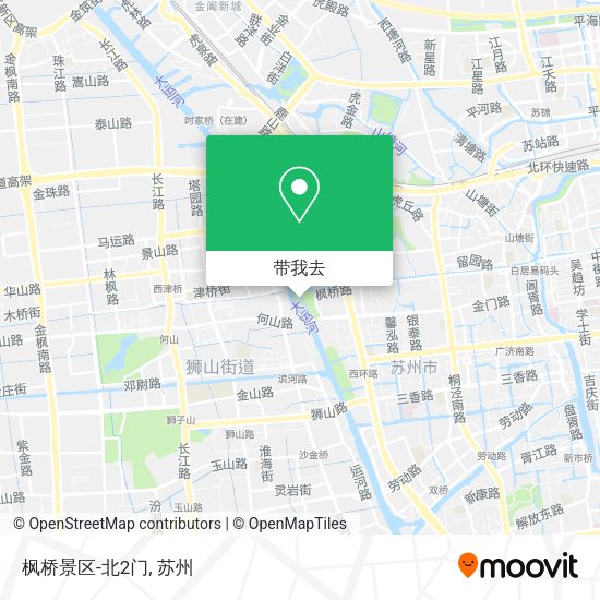 枫桥景区-北2门地图