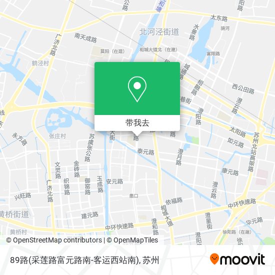 89路(采莲路富元路南-客运西站南)地图