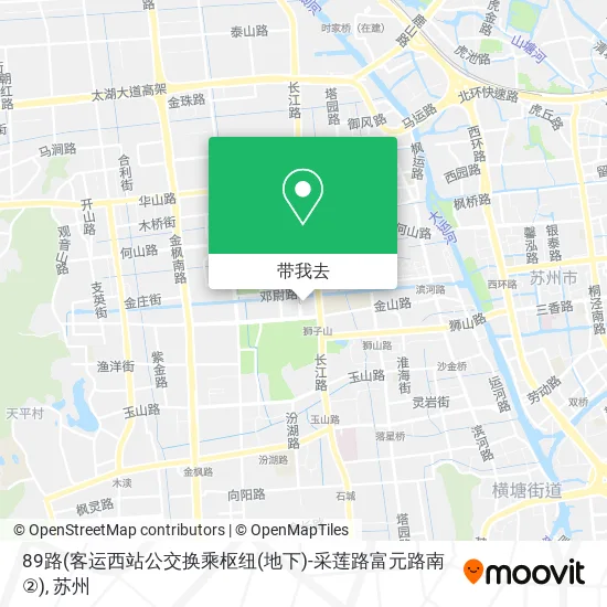 89路(客运西站公交换乘枢纽(地下)-采莲路富元路南②)地图