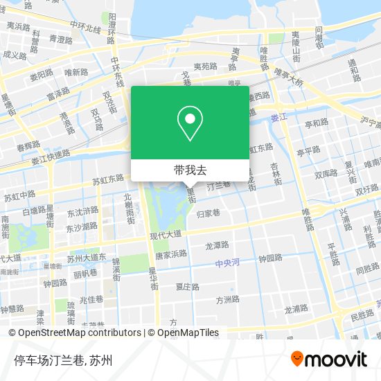 停车场汀兰巷地图