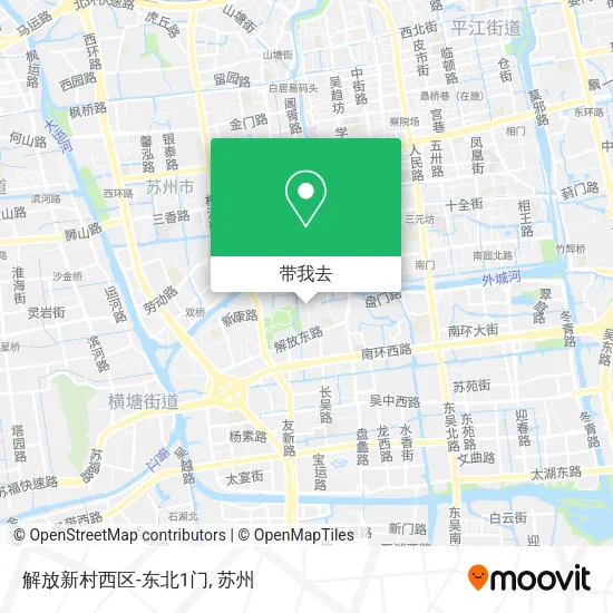 解放新村西区-东北1门地图