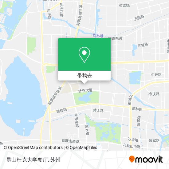 昆山杜克大学餐厅地图