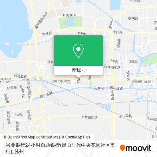 兴业银行24小时自助银行(昆山时代中央花园社区支行)地图