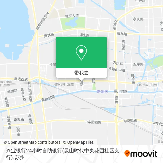 兴业银行24小时自助银行(昆山时代中央花园社区支行)地图