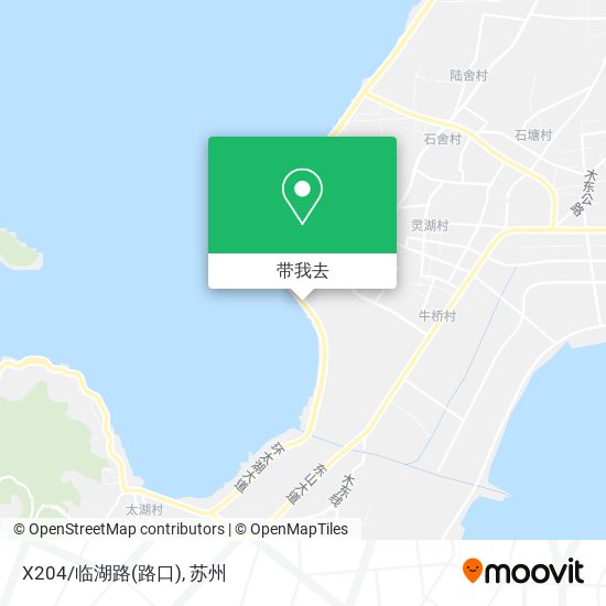 X204/临湖路(路口)地图