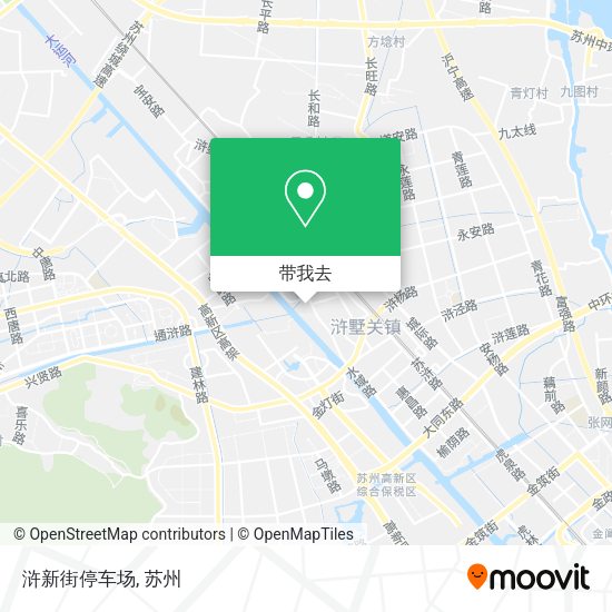 浒新街停车场地图