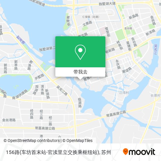156路(车坊首末站-官渎里立交换乘枢纽站)地图
