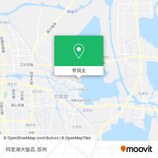 同里湖大饭店地图