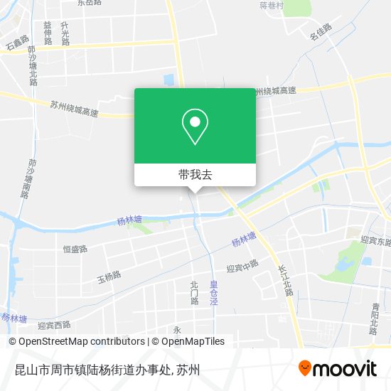 昆山市周市镇陆杨街道办事处地图