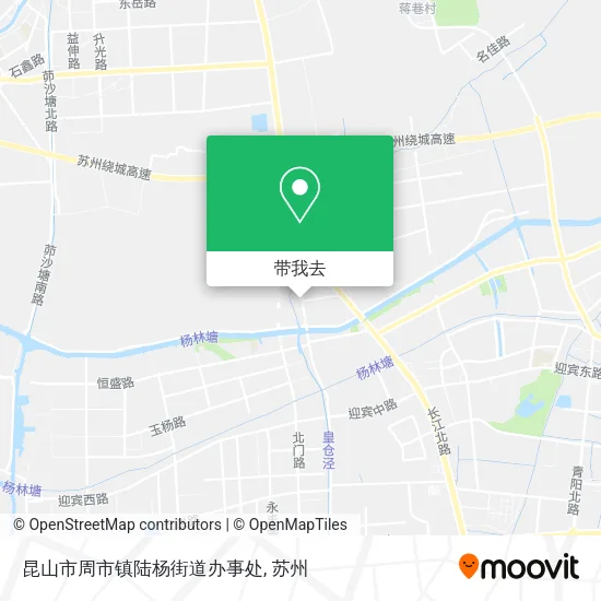 昆山市周市镇陆杨街道办事处地图