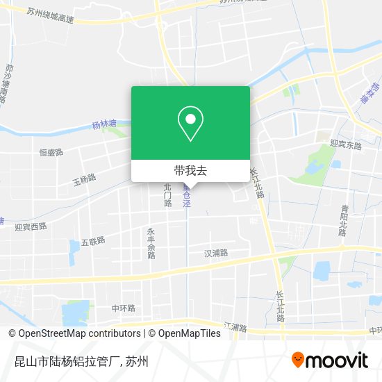 昆山市陆杨铝拉管厂地图