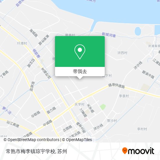 常熟市梅李镇琼宇学校地图