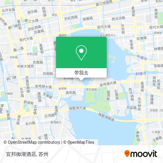 宜邦御湖酒店地图