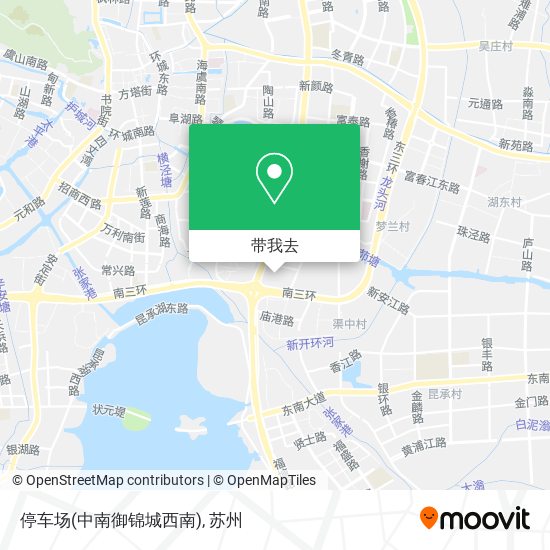 停车场(中南御锦城西南)地图