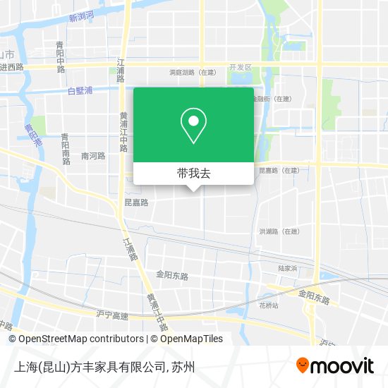 上海(昆山)方丰家具有限公司地图
