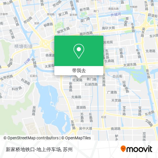 新家桥地铁口-地上停车场地图