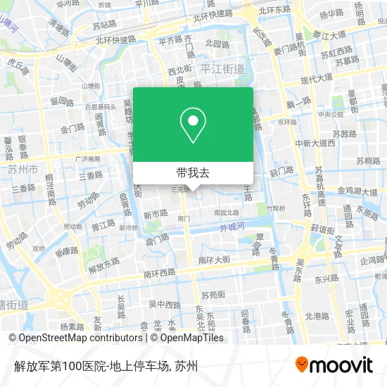 解放军第100医院-地上停车场地图