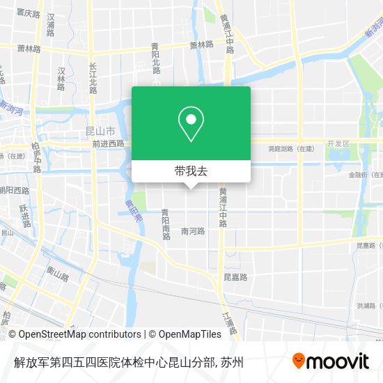 解放军第四五四医院体检中心昆山分部地图