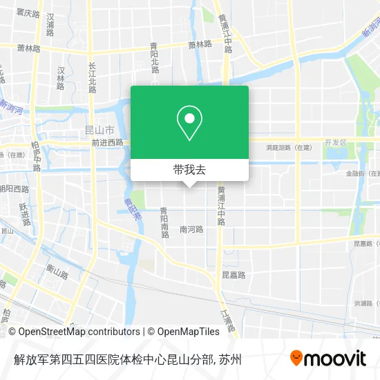 解放军第四五四医院体检中心昆山分部地图