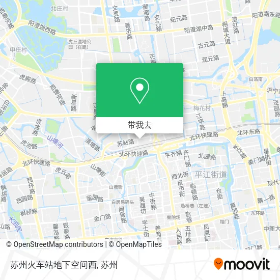 苏州火车站地下空间西地图