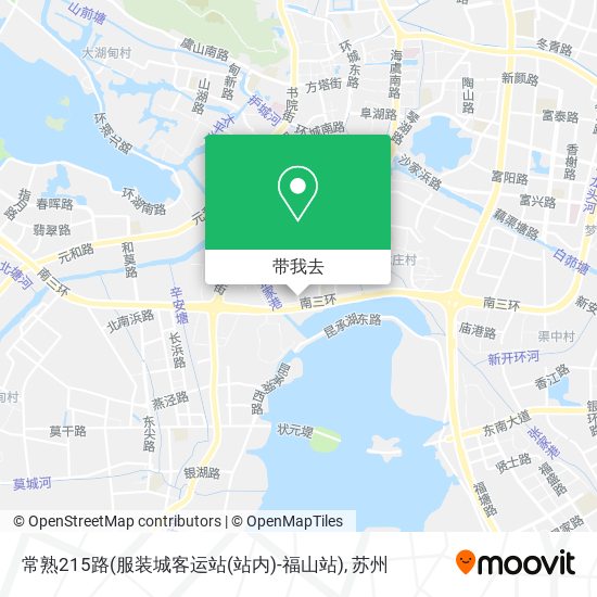常熟215路(服装城客运站(站内)-福山站)地图