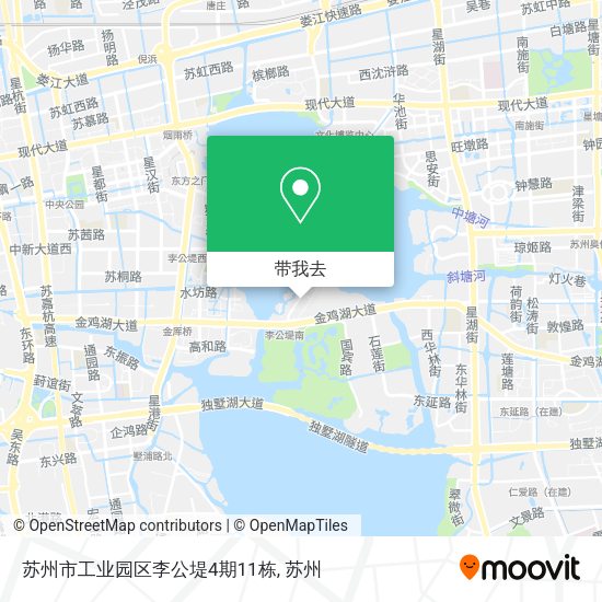 苏州市工业园区李公堤4期11栋地图