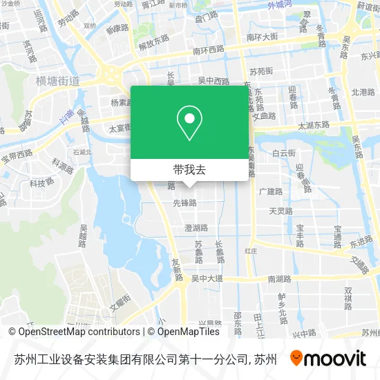 苏州工业设备安装集团有限公司第十一分公司地图