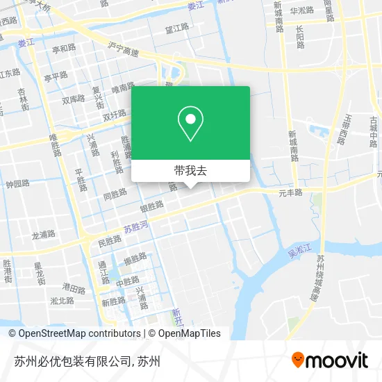 苏州必优包装有限公司地图