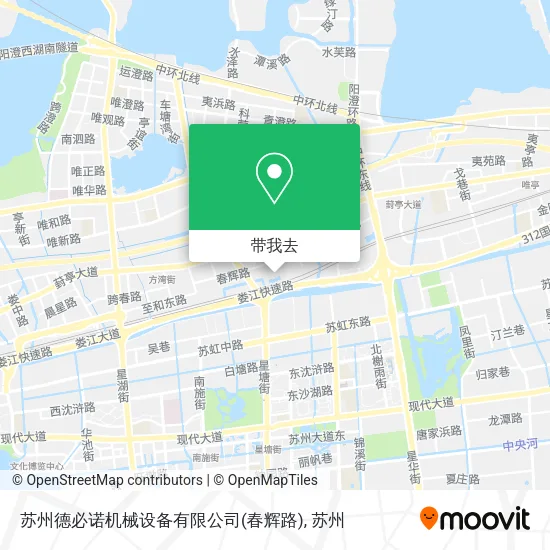 苏州德必诺机械设备有限公司(春辉路)地图