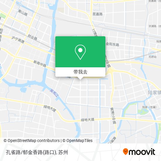 孔雀路/郁金香路(路口)地图