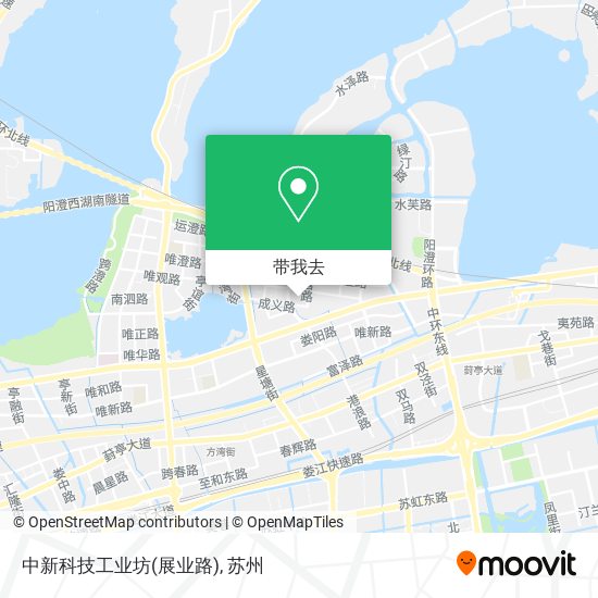 中新科技工业坊(展业路)地图