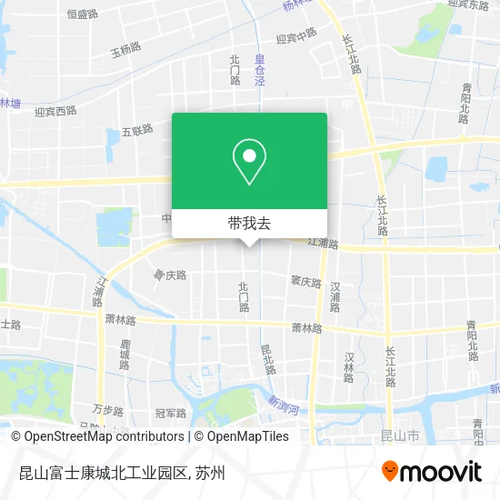 昆山富士康城北工业园区地图