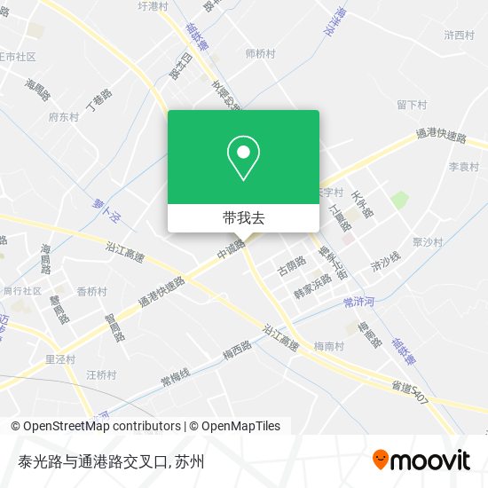泰光路与通港路交叉口地图